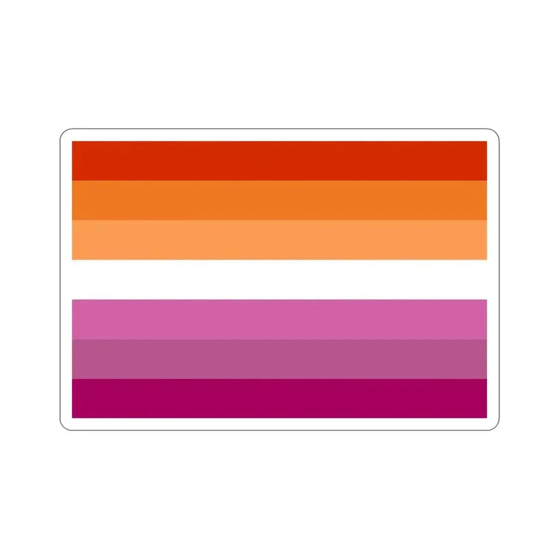 Lesbian Pride Flag v2 STICKER Vinyl Die-Cut Decal 5 Inch - The Sticker Space