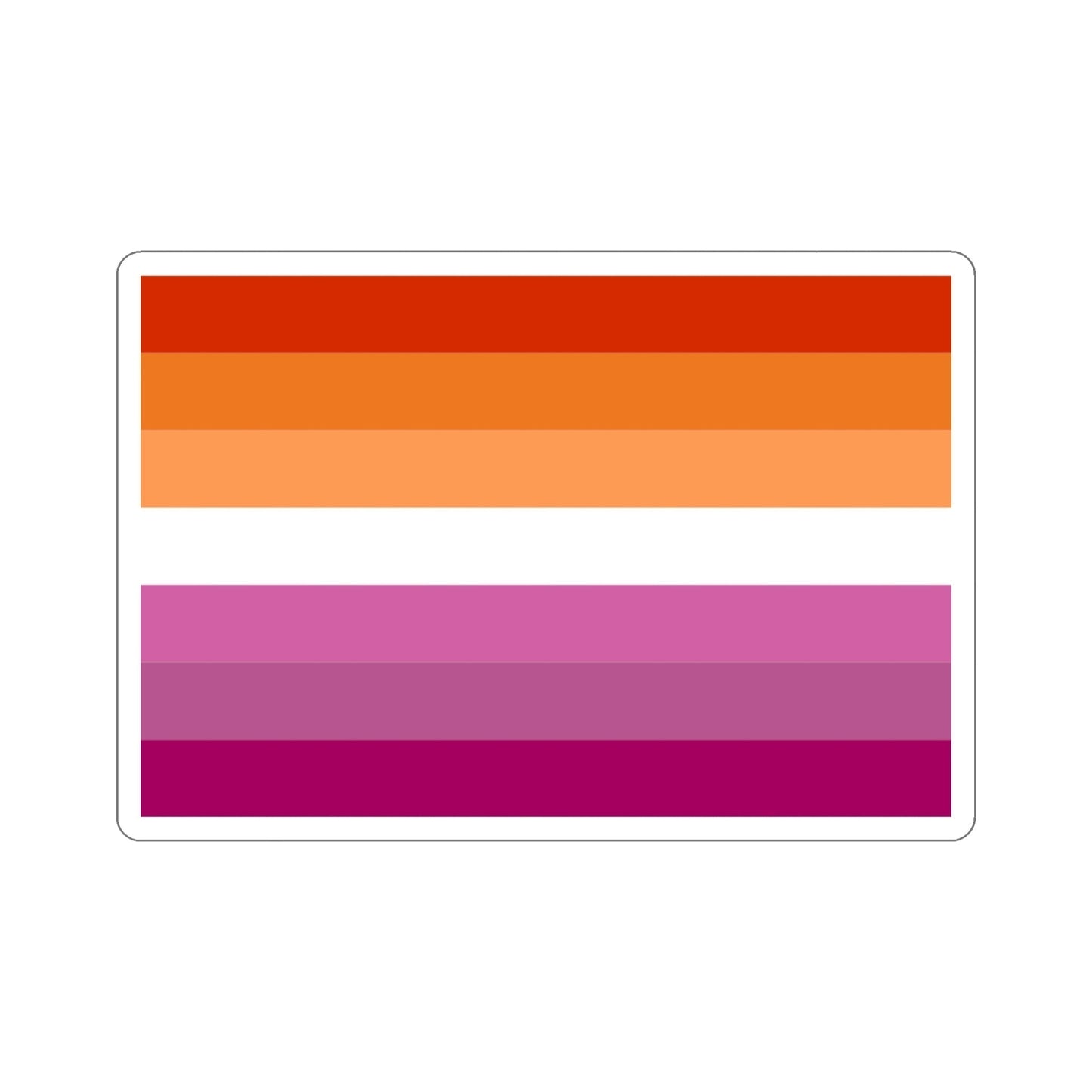 Lesbian Pride Flag v2 STICKER Vinyl Die-Cut Decal-6 Inch-The Sticker Space