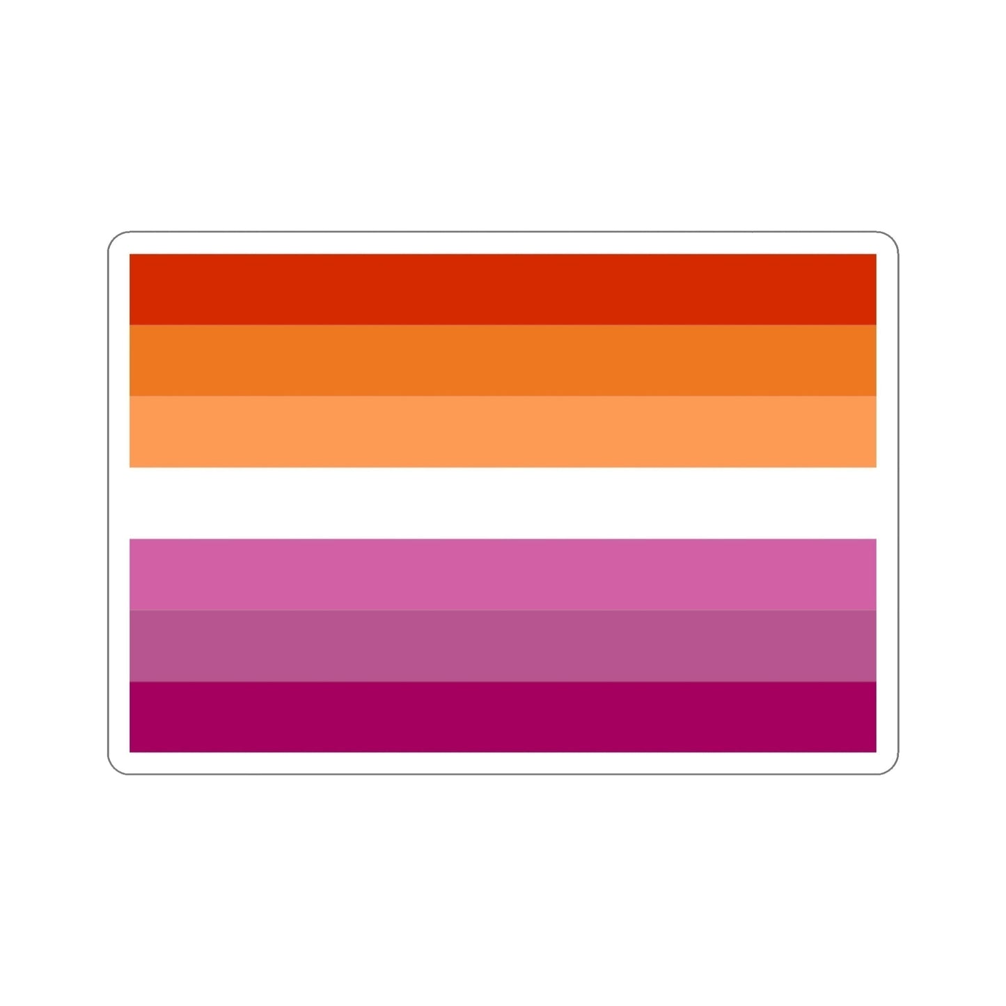 Lesbian Pride Flag v2 STICKER Vinyl Die-Cut Decal-6 Inch-The Sticker Space