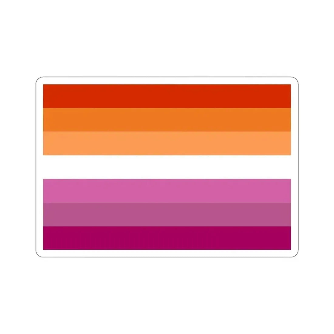 Lesbian Pride Flag v2 STICKER Vinyl Die-Cut Decal 6 Inch - The Sticker Space