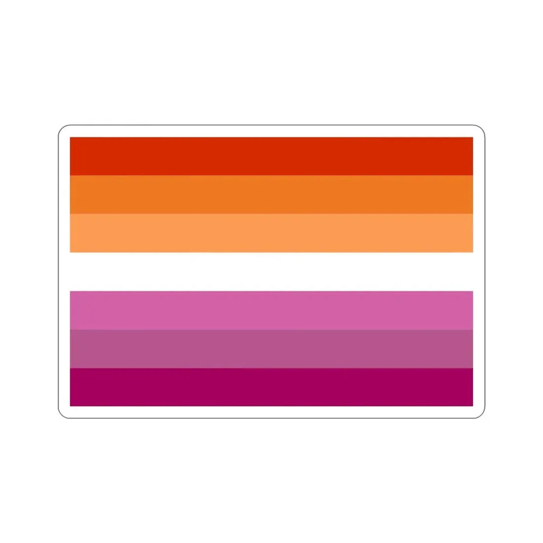 Lesbian Pride Flag v2 STICKER Vinyl Die-Cut Decal - The Sticker Space