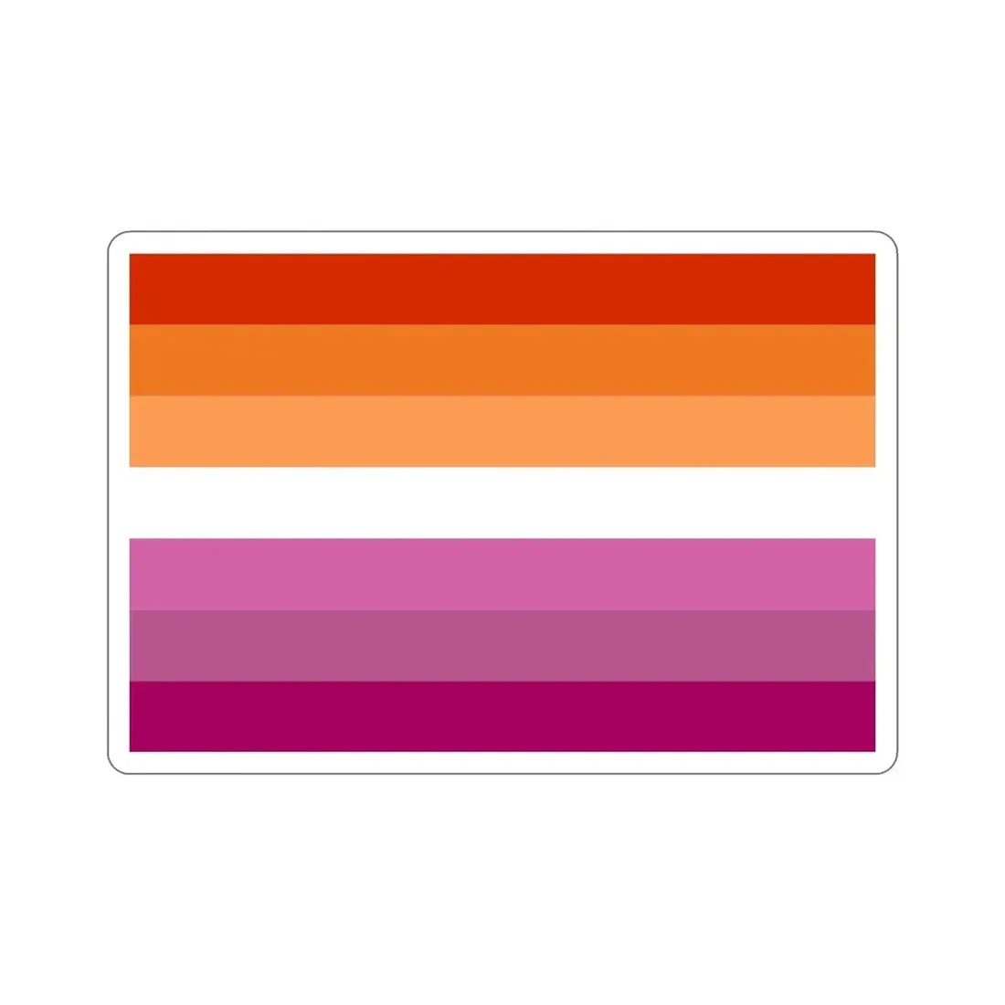Lesbian Pride Flag v2 STICKER Vinyl Die-Cut Decal - The Sticker Space