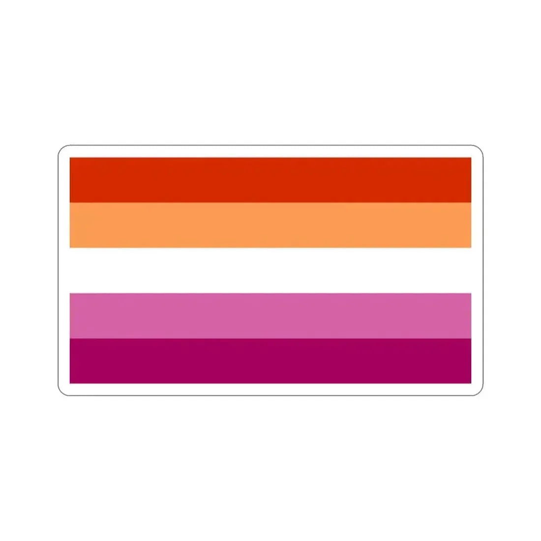 Lesbian Pride Flag v3 STICKER Vinyl Die-Cut Decal 2 Inch - The Sticker Space