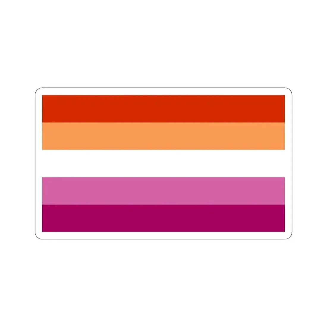 Lesbian Pride Flag v3 STICKER Vinyl Die-Cut Decal 2 Inch - The Sticker Space