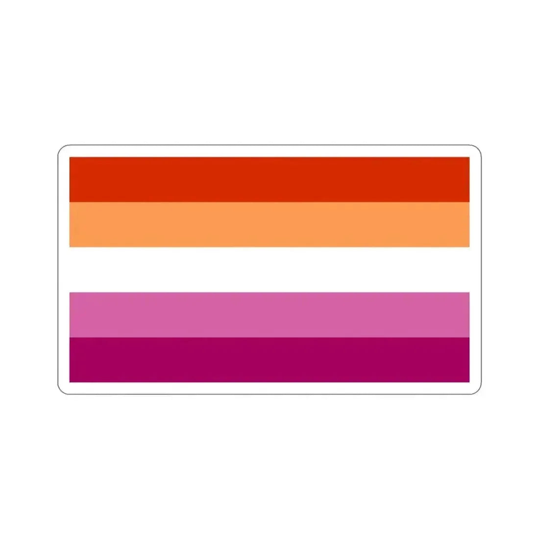 Lesbian Pride Flag v3 STICKER Vinyl Die-Cut Decal 3 Inch - The Sticker Space