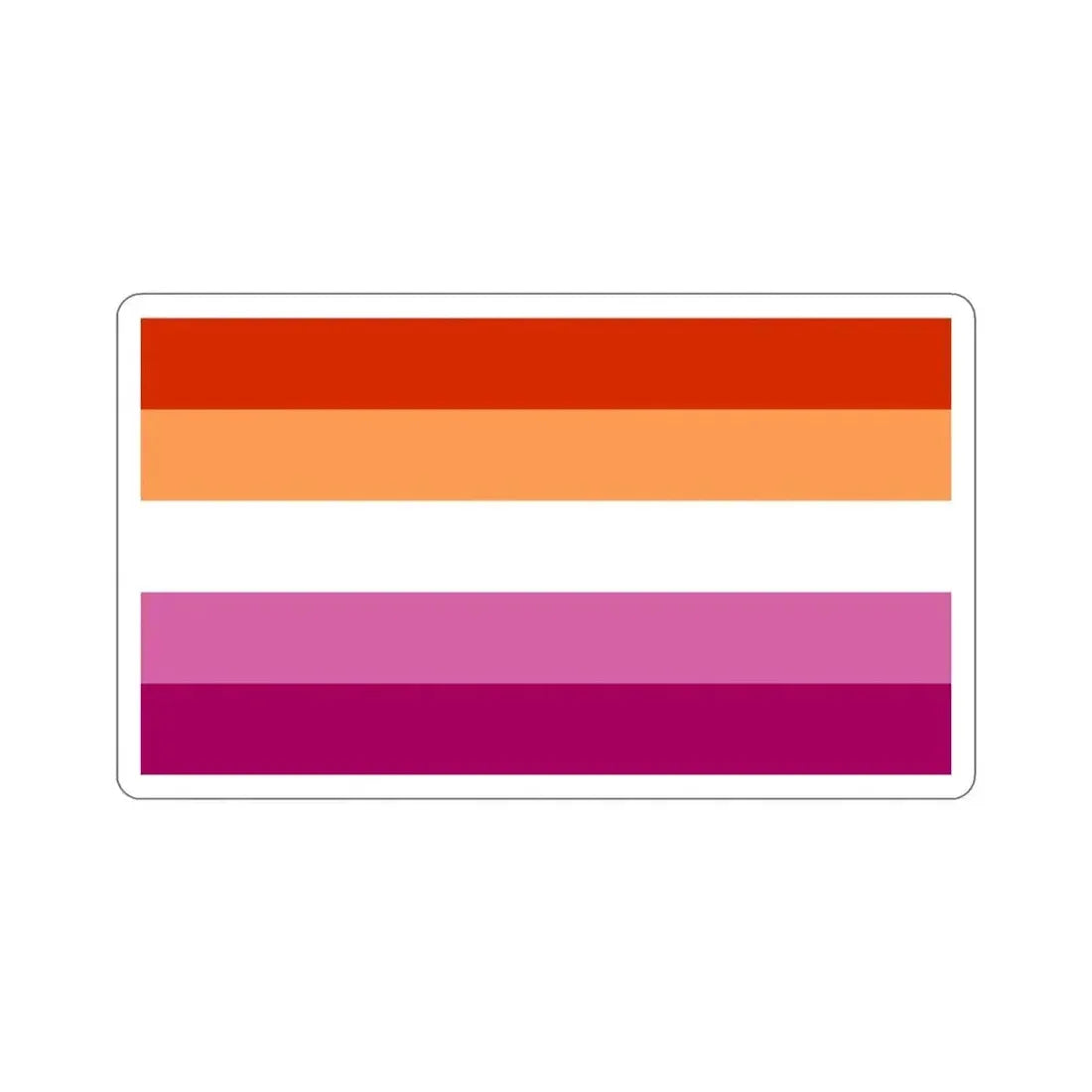 Lesbian Pride Flag v3 STICKER Vinyl Die-Cut Decal 3 Inch - The Sticker Space
