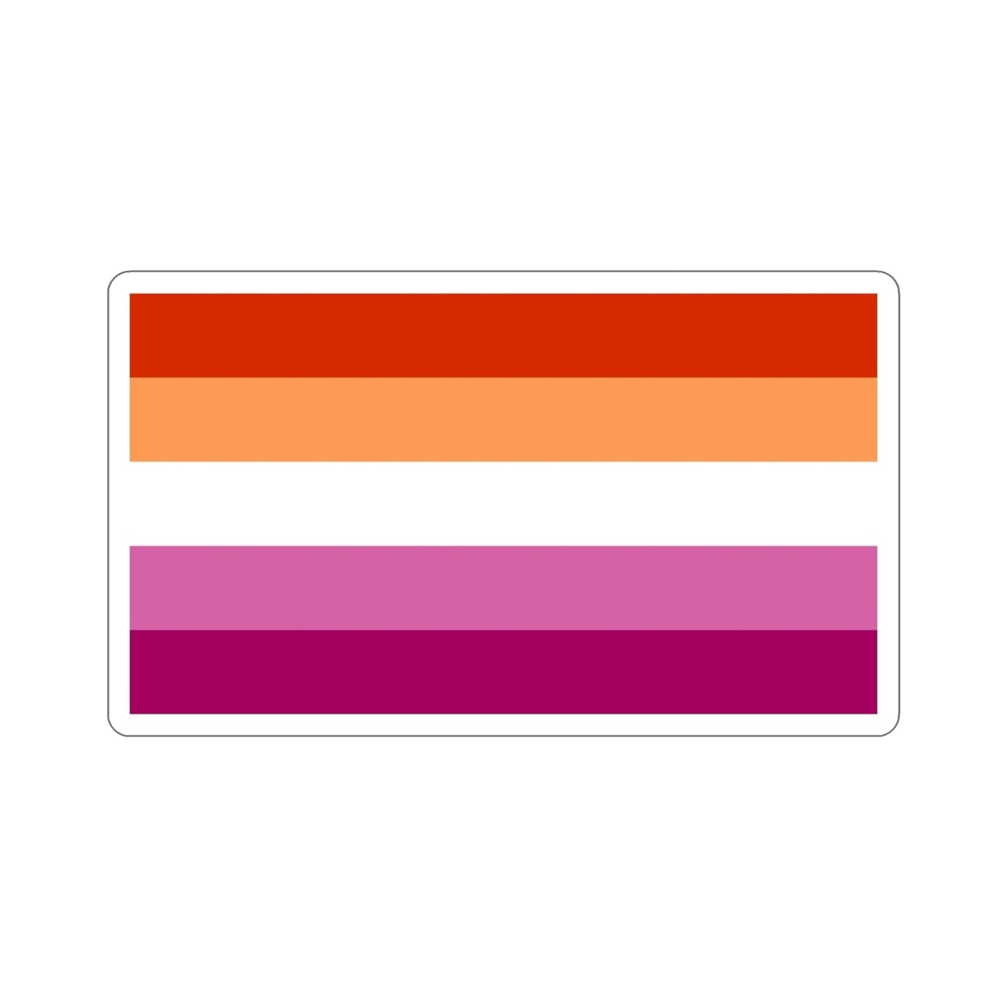 Lesbian Pride Flag v3 STICKER Vinyl Die-Cut Decal-4 Inch-The Sticker Space