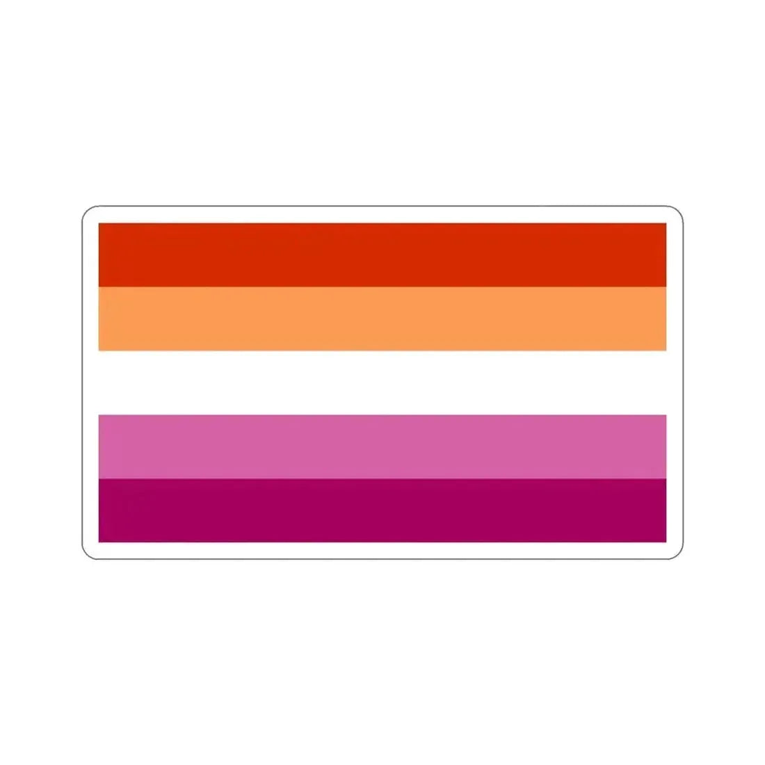 Lesbian Pride Flag v3 STICKER Vinyl Die-Cut Decal 4 Inch - The Sticker Space