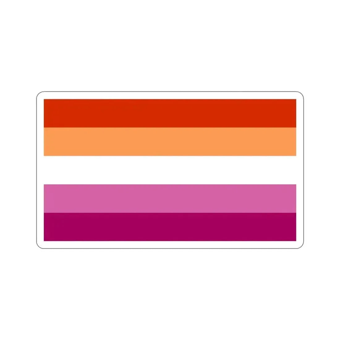 Lesbian Pride Flag v3 STICKER Vinyl Die-Cut Decal 4 Inch - The Sticker Space