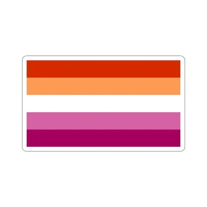 Lesbian Pride Flag v3 STICKER Vinyl Die-Cut Decal 4 Inch - The Sticker Space