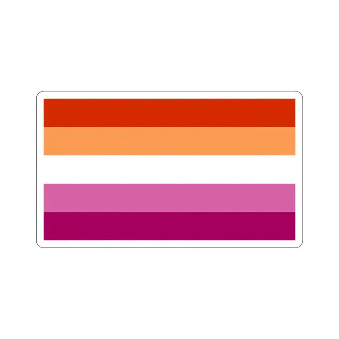 Lesbian Pride Flag v3 STICKER Vinyl Die-Cut Decal 5 Inch - The Sticker Space