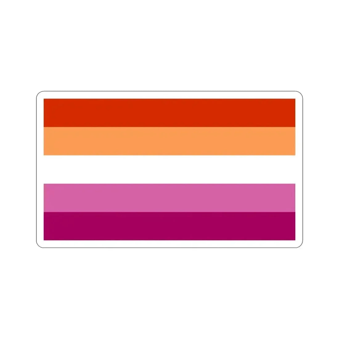 Lesbian Pride Flag v3 STICKER Vinyl Die-Cut Decal 5 Inch - The Sticker Space