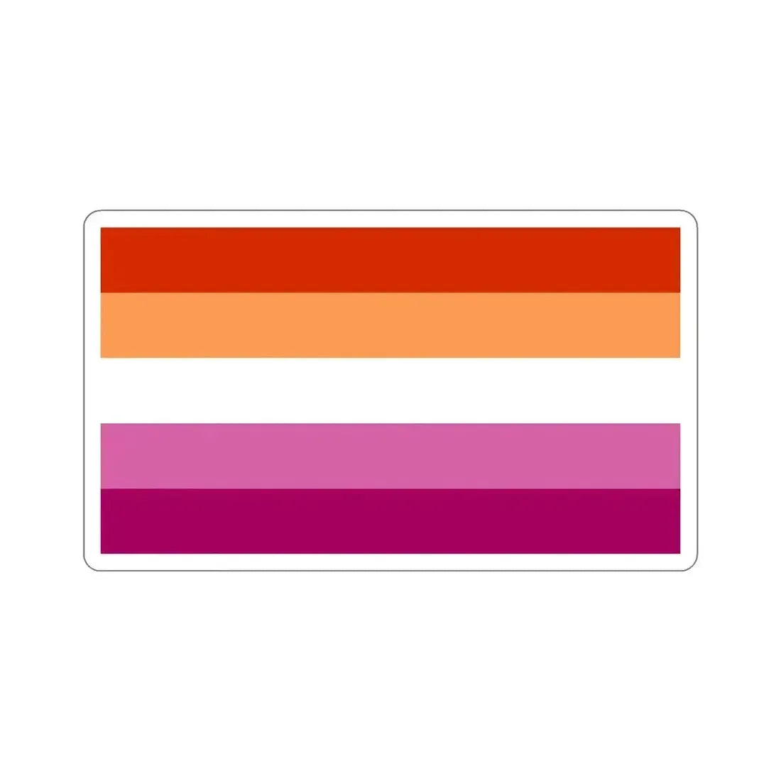 Lesbian Pride Flag v3 STICKER Vinyl Die-Cut Decal 6 Inch - The Sticker Space