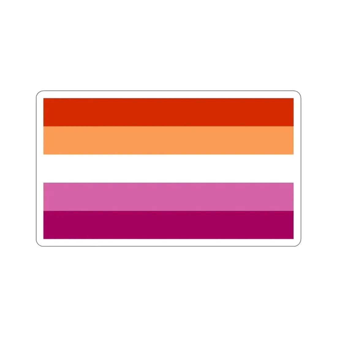 Lesbian Pride Flag v3 STICKER Vinyl Die-Cut Decal 6 Inch - The Sticker Space