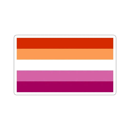 Lesbian Pride Flag v3 STICKER Vinyl Die-Cut Decal 6 Inch - The Sticker Space