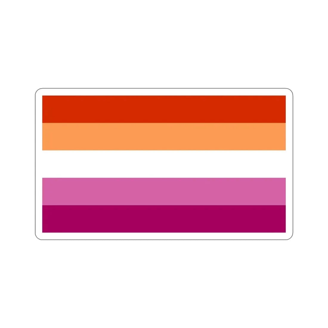 Lesbian Pride Flag v3 STICKER Vinyl Die-Cut Decal - The Sticker Space