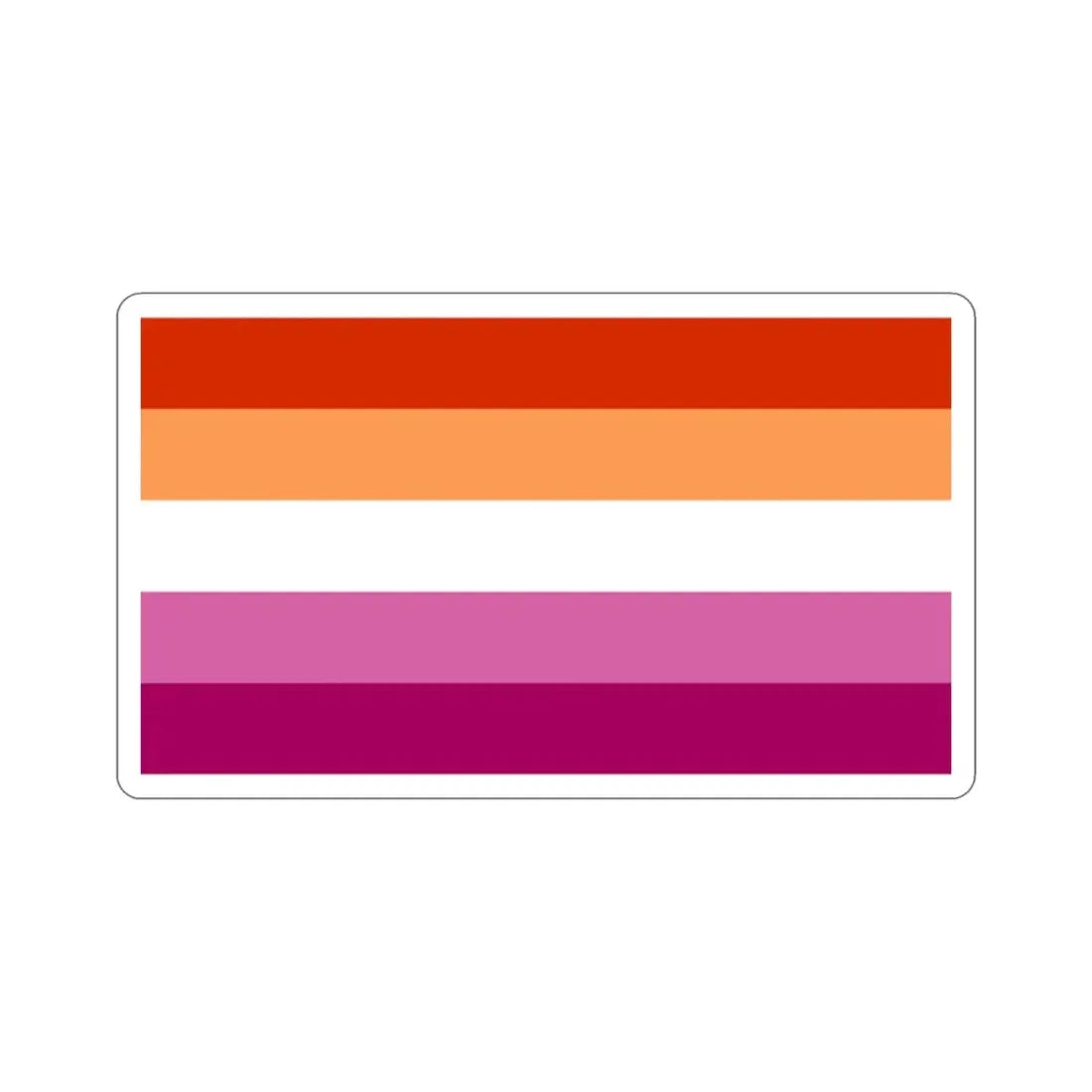 Lesbian Pride Flag v3 STICKER Vinyl Die-Cut Decal - The Sticker Space