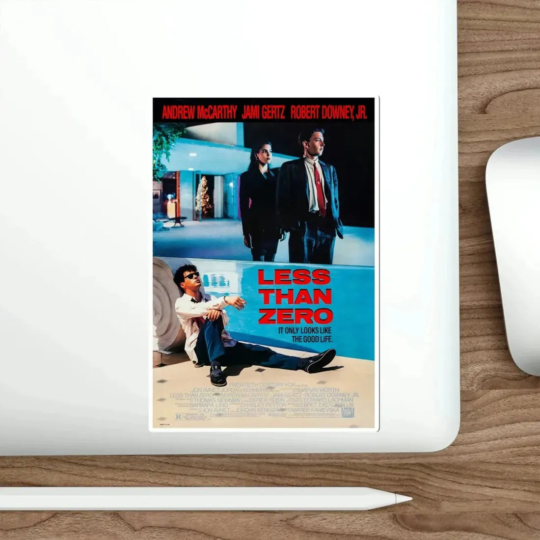 Less Than Zero 1987 Movie Poster STICKER Vinyl Die-Cut Decal - The Sticker Space
