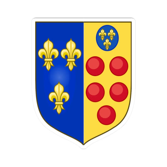 Lesser Arms of Etruria (Italy) (Coat of Arms) STICKER Vinyl Kiss-Cut Decal 2 Inch White - The Sticker Space