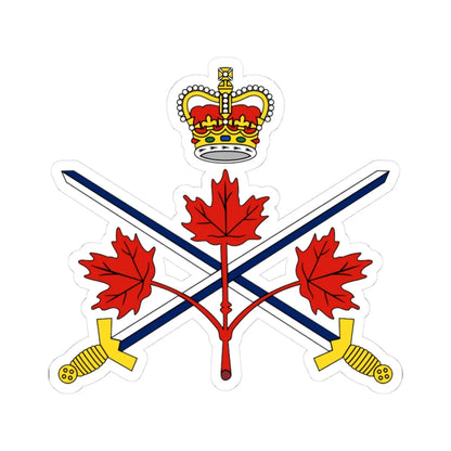 Lesser badge of the Canadian Army (Canada) (Coat of Arms) STICKER Vinyl Kiss-Cut Decal 3 Inch White - The Sticker Space
