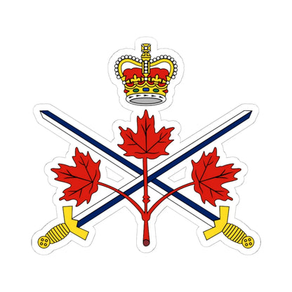 Lesser badge of the Canadian Army (Canada) (Coat of Arms) STICKER Vinyl Kiss-Cut Decal 6 Inch White - The Sticker Space