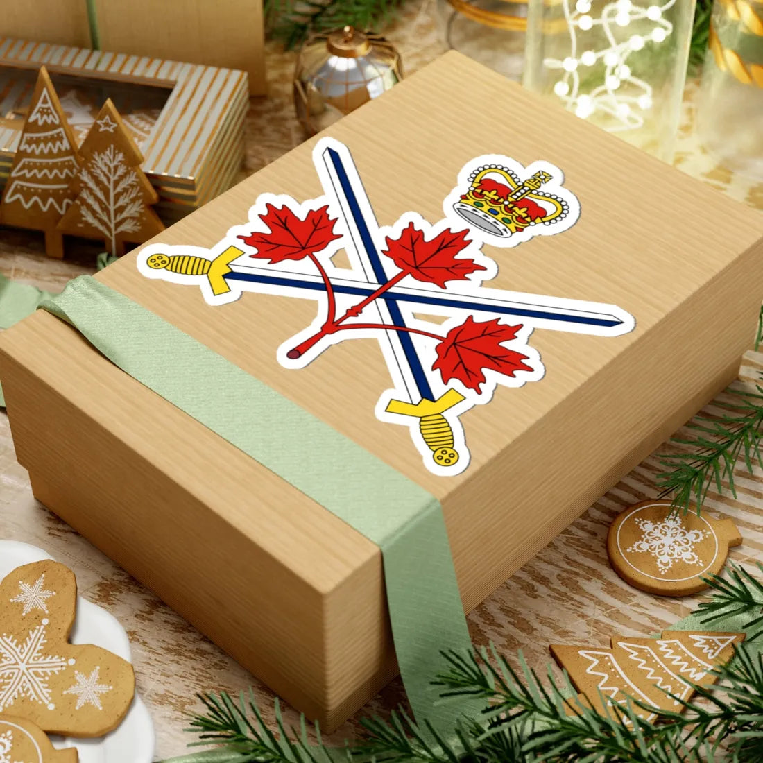 Lesser badge of the Canadian Army (Canada) (Coat of Arms) STICKER Vinyl Kiss-Cut Decal - The Sticker Space