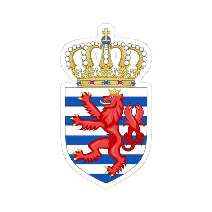 Lesser CoA luxembourg (Luxembourg) (Coat of Arms) STICKER Vinyl Kiss-Cut Decal 6 Inch White - The Sticker Space