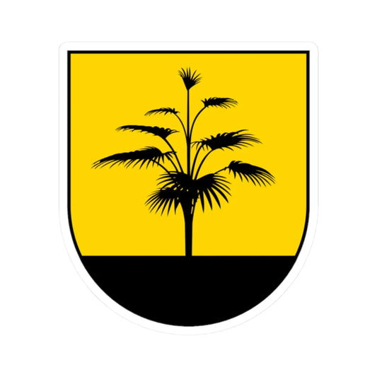 Lesser CoA of the Donets Basin Spanish Shield (Ukraine) (Coat of Arms) STICKER Vinyl Kiss-Cut Decal 2 Inch White - The Sticker Space