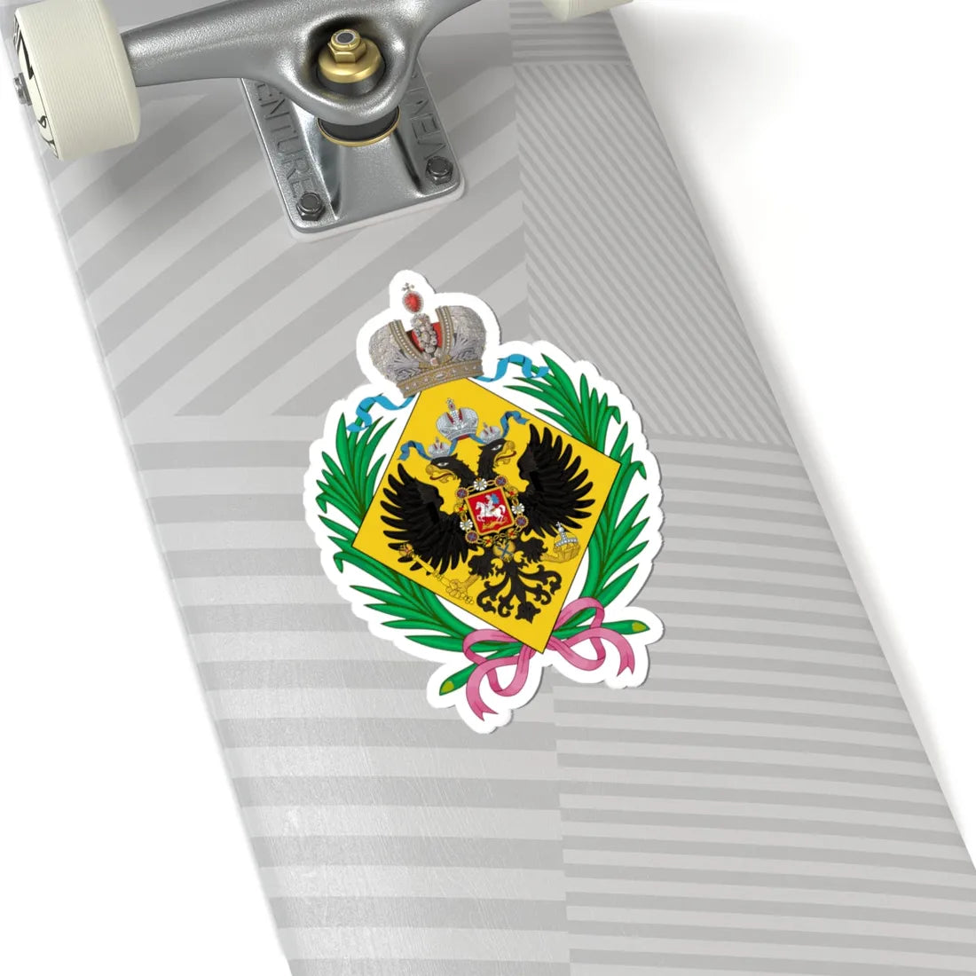 Lesser CoA of the great granddaughters of the emperor of Russia (Russia) (Coat of Arms) STICKER Vinyl Kiss-Cut Decal - The Sticker Space