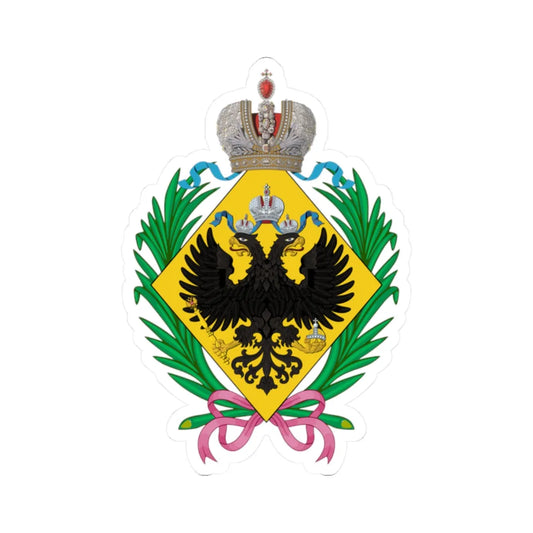 Lesser CoA of the princesses of Russia 5th generation (Russia) (Coat of Arms) STICKER Vinyl Kiss-Cut Decal 2 Inch White - The Sticker Space