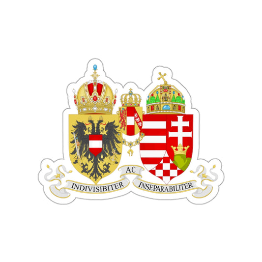 Lesser Coat of arms of Austria-Hungary STICKER Vinyl Die-Cut Decal-White-The Sticker Space