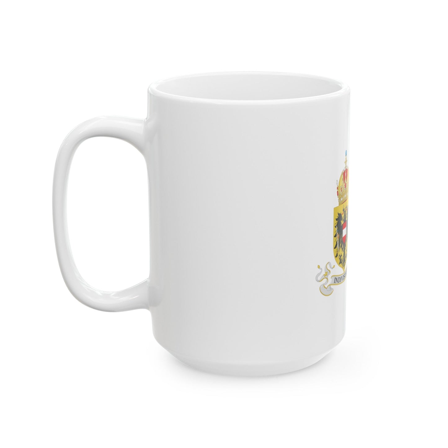 Lesser Coat of arms of Austria-Hungary - White Coffee Mug-The Sticker Space