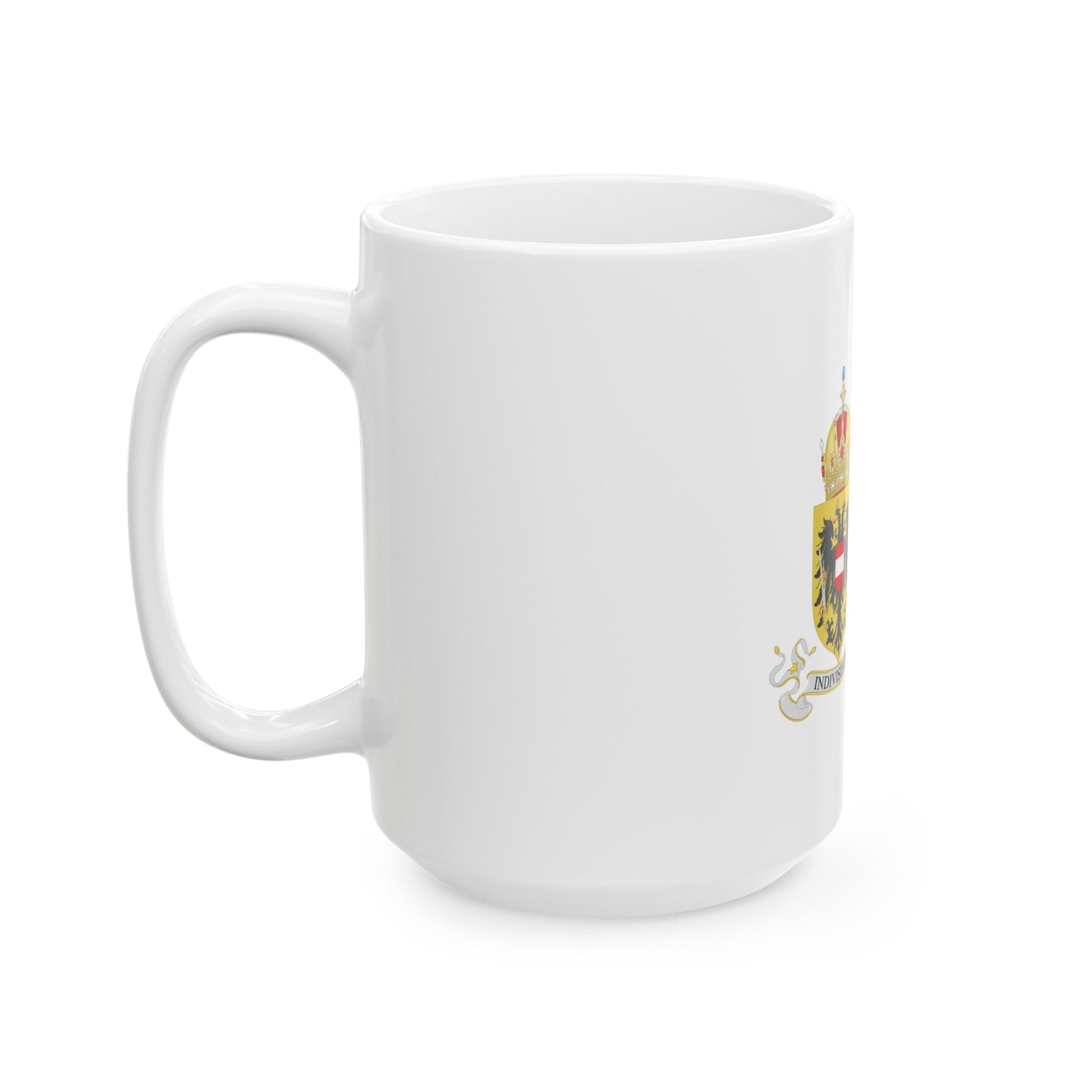 Lesser Coat of arms of Austria-Hungary - White Coffee Mug-The Sticker Space