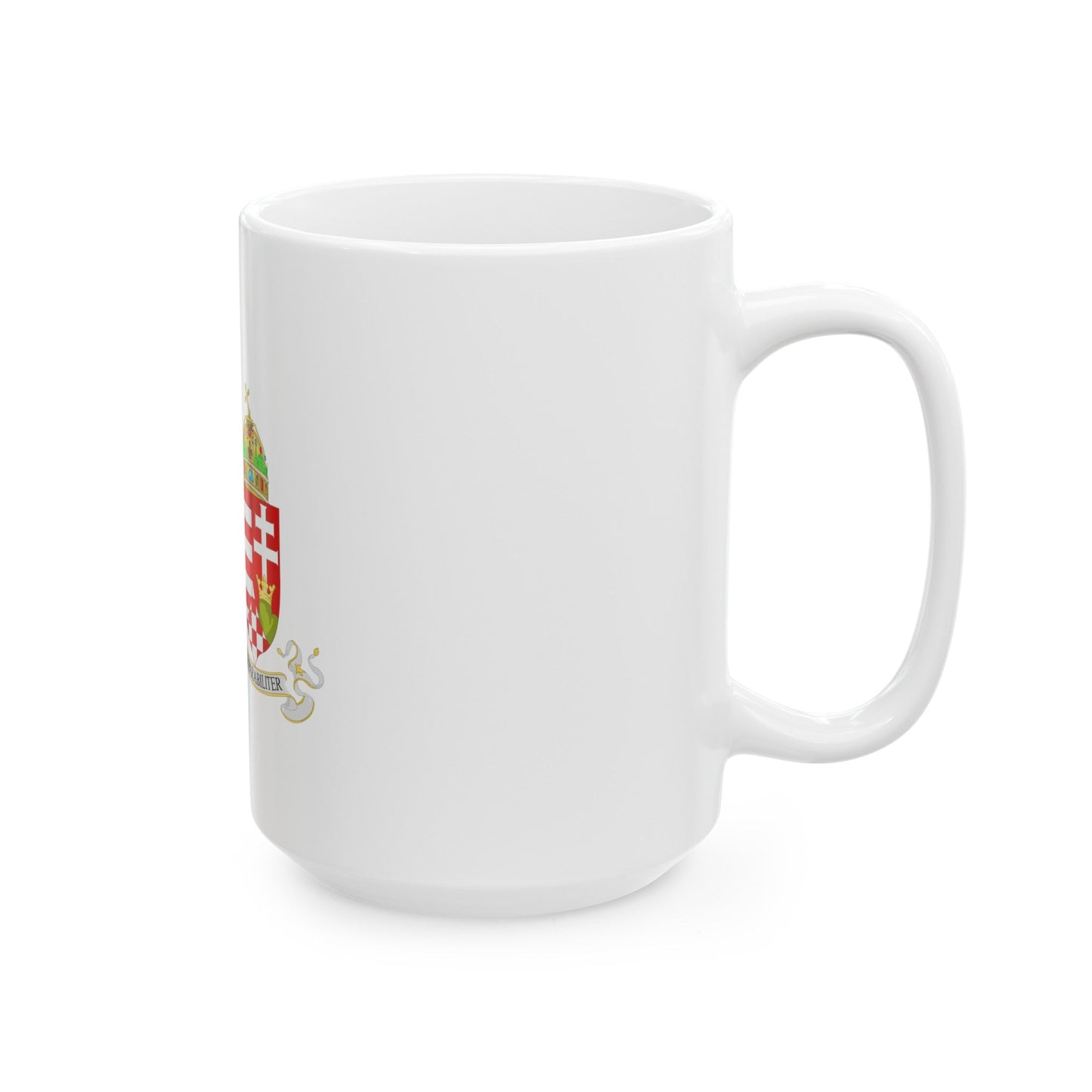 Lesser Coat of arms of Austria-Hungary - White Coffee Mug-The Sticker Space