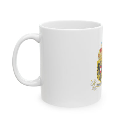 Lesser Coat of arms of Austria-Hungary - White Coffee Mug-The Sticker Space