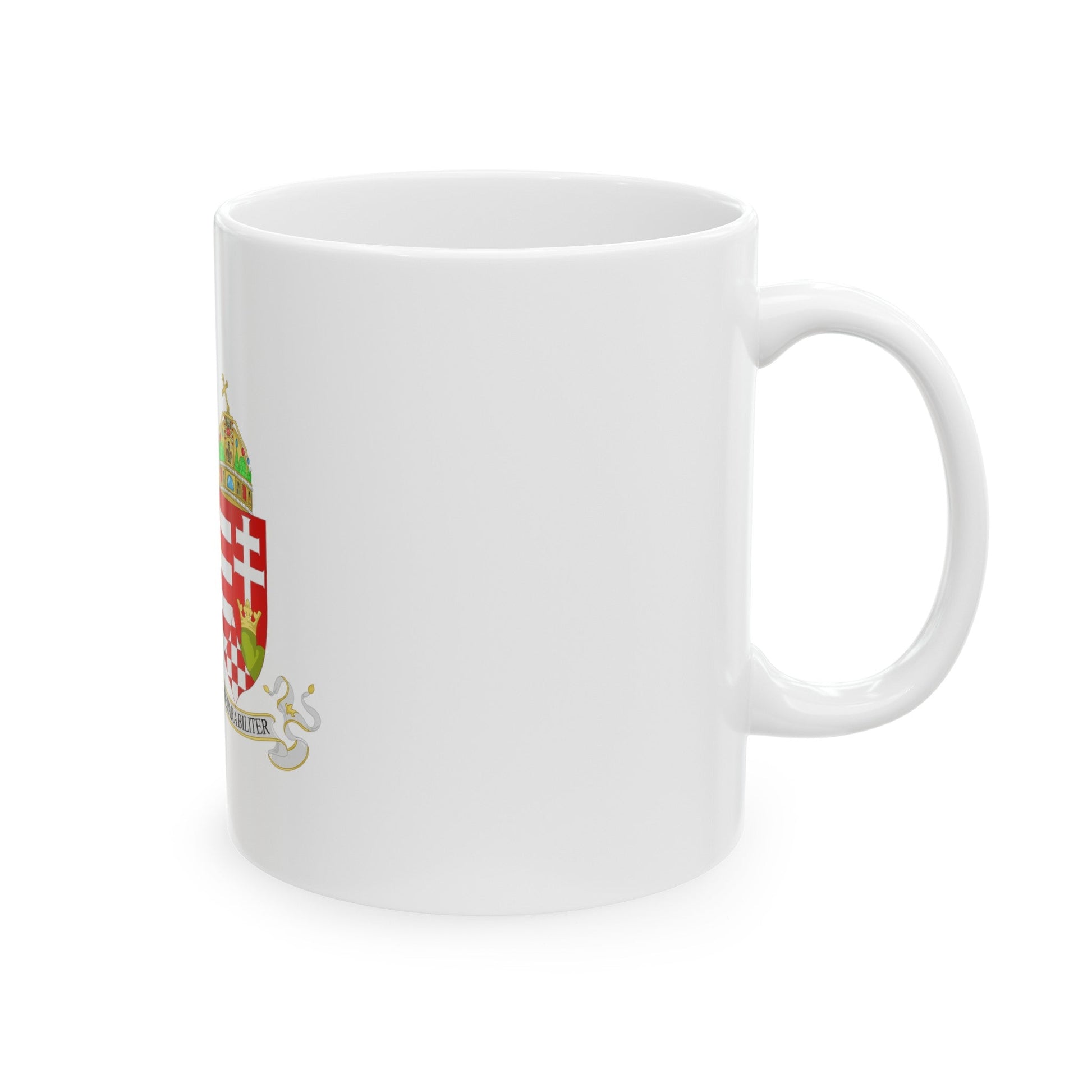 Lesser Coat of arms of Austria-Hungary - White Coffee Mug-The Sticker Space