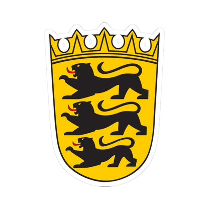Lesser coat of arms of Baden-Württemberg (Germany) (Coat of Arms) STICKER Vinyl Kiss-Cut Decal 3 Inch White - The Sticker Space