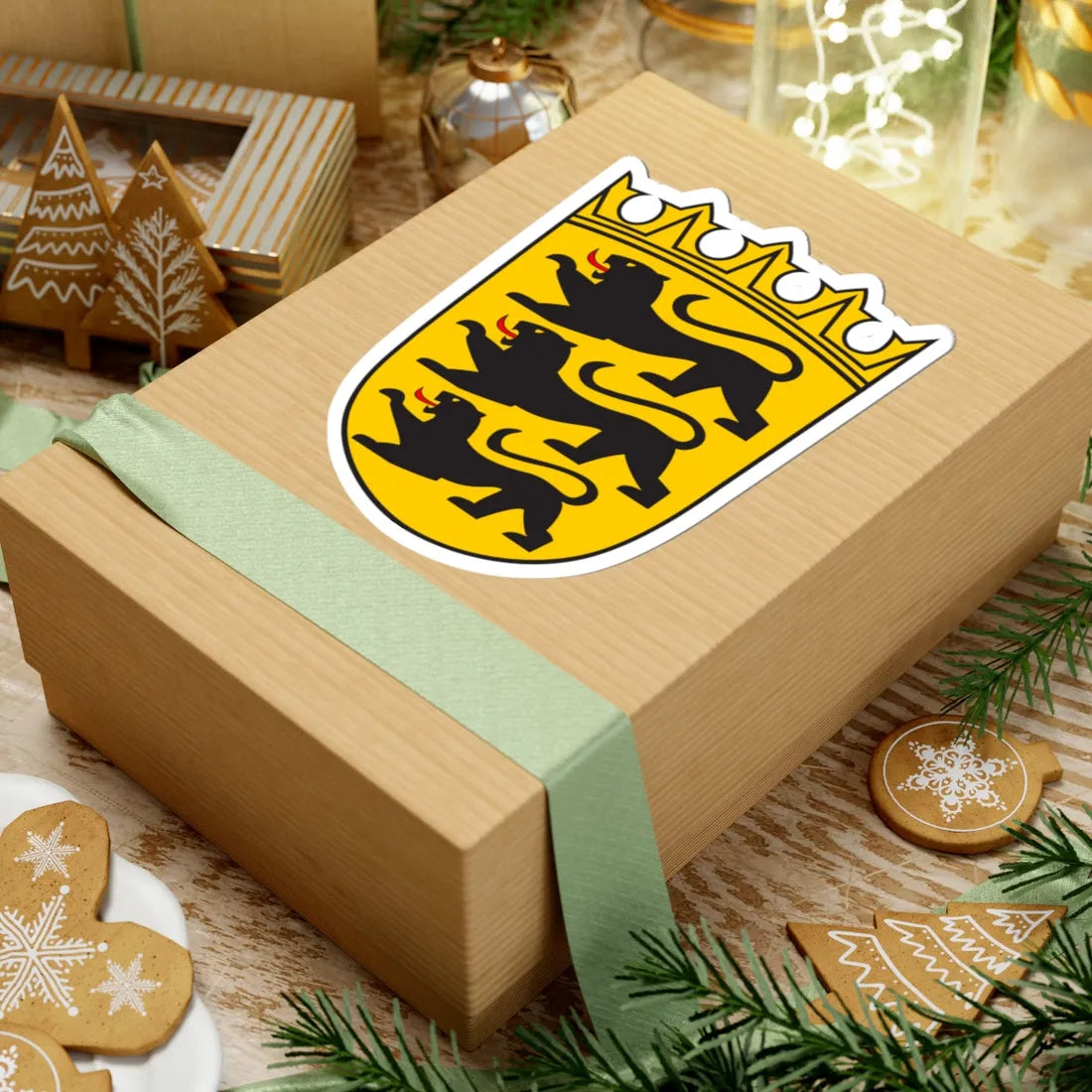 Lesser coat of arms of Baden-Württemberg (Germany) (Coat of Arms) STICKER Vinyl Kiss-Cut Decal - The Sticker Space