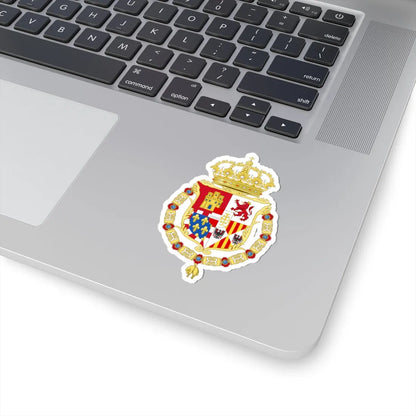 Lesser Coat of Arms of Charles V of Naples and III of Sicily (Austria) (Coat of Arms) STICKER Vinyl Kiss-Cut Decal - The Sticker Space