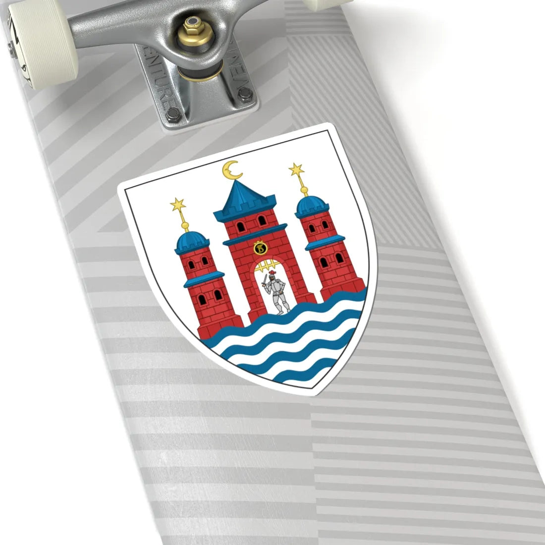 Lesser coat of arms of Copenhagen (Denmark) (Coat of Arms) STICKER Vinyl Kiss-Cut Decal - The Sticker Space