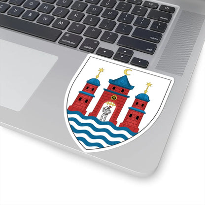 Lesser coat of arms of Copenhagen (Denmark) (Coat of Arms) STICKER Vinyl Kiss-Cut Decal - The Sticker Space