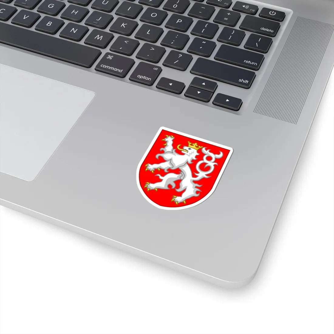 Lesser coat of arms of Czechia Sodacannic (Czech Republic) (Coat of Arms) STICKER Vinyl Kiss-Cut Decal - The Sticker Space