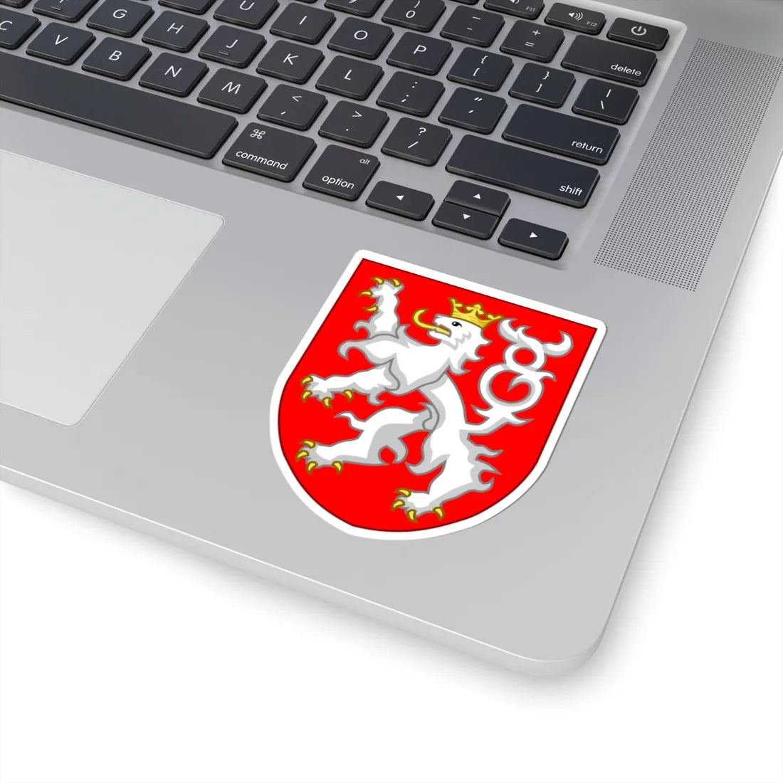 Lesser coat of arms of Czechia Sodacannic (Czech Republic) (Coat of Arms) STICKER Vinyl Kiss-Cut Decal - The Sticker Space