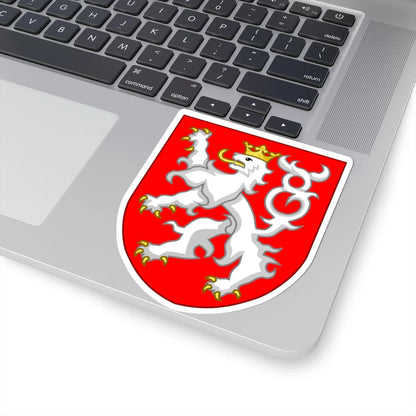 Lesser coat of arms of Czechia Sodacannic (Czech Republic) (Coat of Arms) STICKER Vinyl Kiss-Cut Decal - The Sticker Space