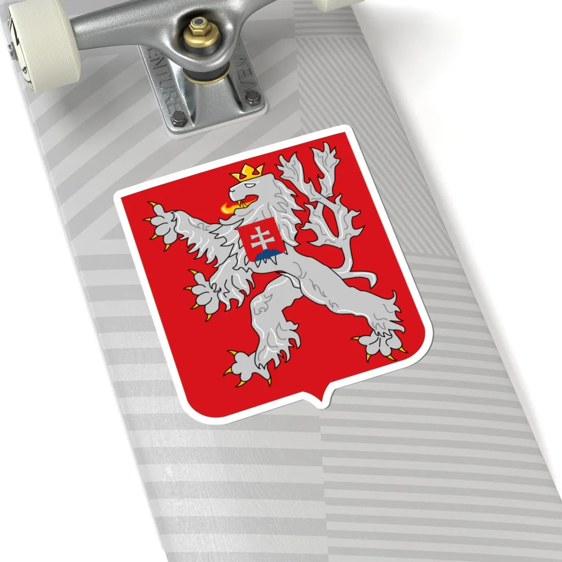Lesser coat of arms of Czechoslovakia 1918-1938 and 1945-1961 (Slovakia) (Coat of Arms) STICKER Vinyl Kiss-Cut Decal - The Sticker Space