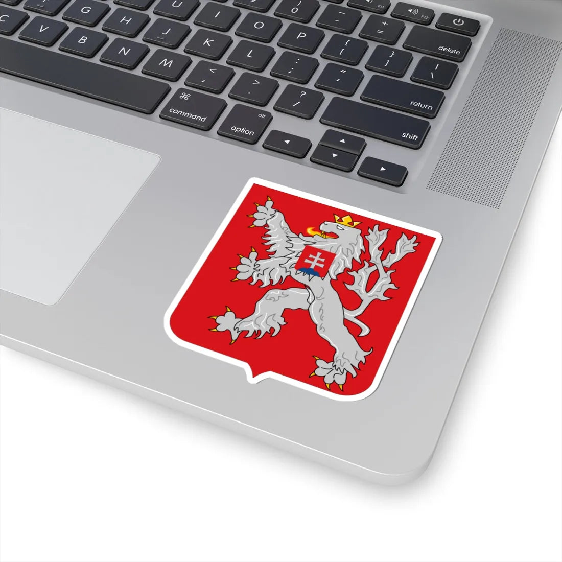 Lesser coat of arms of Czechoslovakia 1918-1938 and 1945-1961 (Slovakia) (Coat of Arms) STICKER Vinyl Kiss-Cut Decal - The Sticker Space