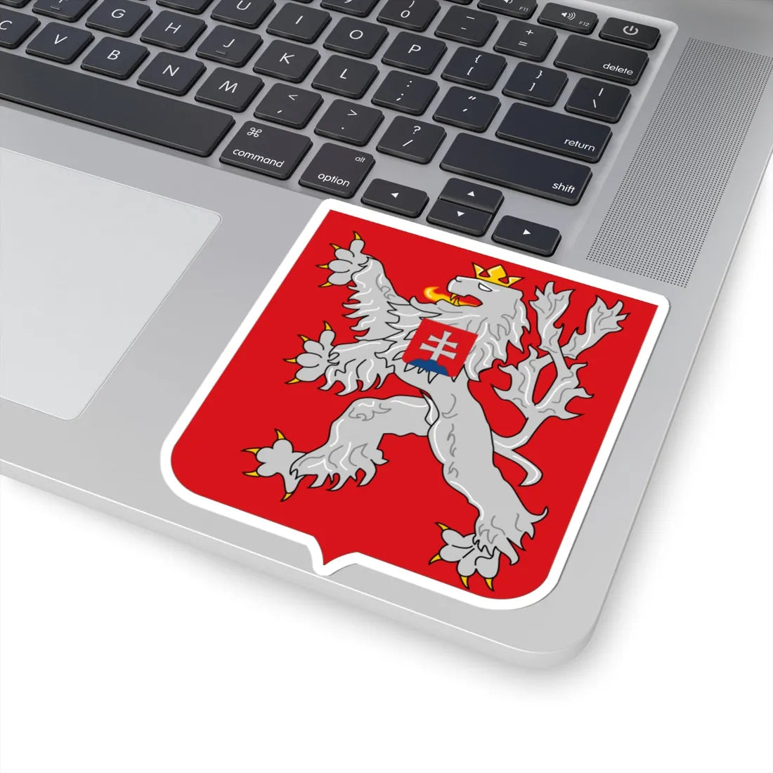 Lesser coat of arms of Czechoslovakia 1918-1938 and 1945-1961 (Slovakia) (Coat of Arms) STICKER Vinyl Kiss-Cut Decal - The Sticker Space