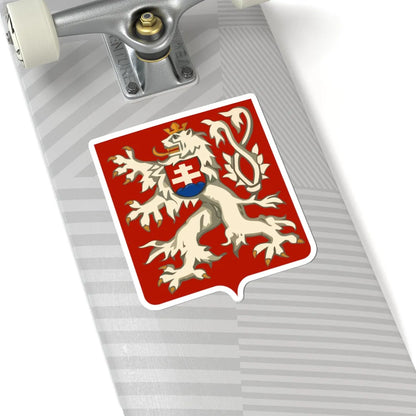 Lesser coat of arms of Czechoslovakia (Slovakia) (Coat of Arms) STICKER Vinyl Kiss-Cut Decal - The Sticker Space
