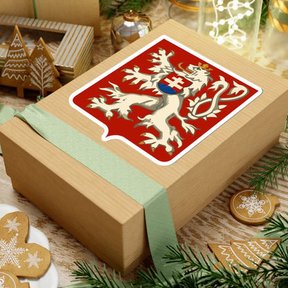 Lesser coat of arms of Czechoslovakia (Slovakia) (Coat of Arms) STICKER Vinyl Kiss-Cut Decal - The Sticker Space