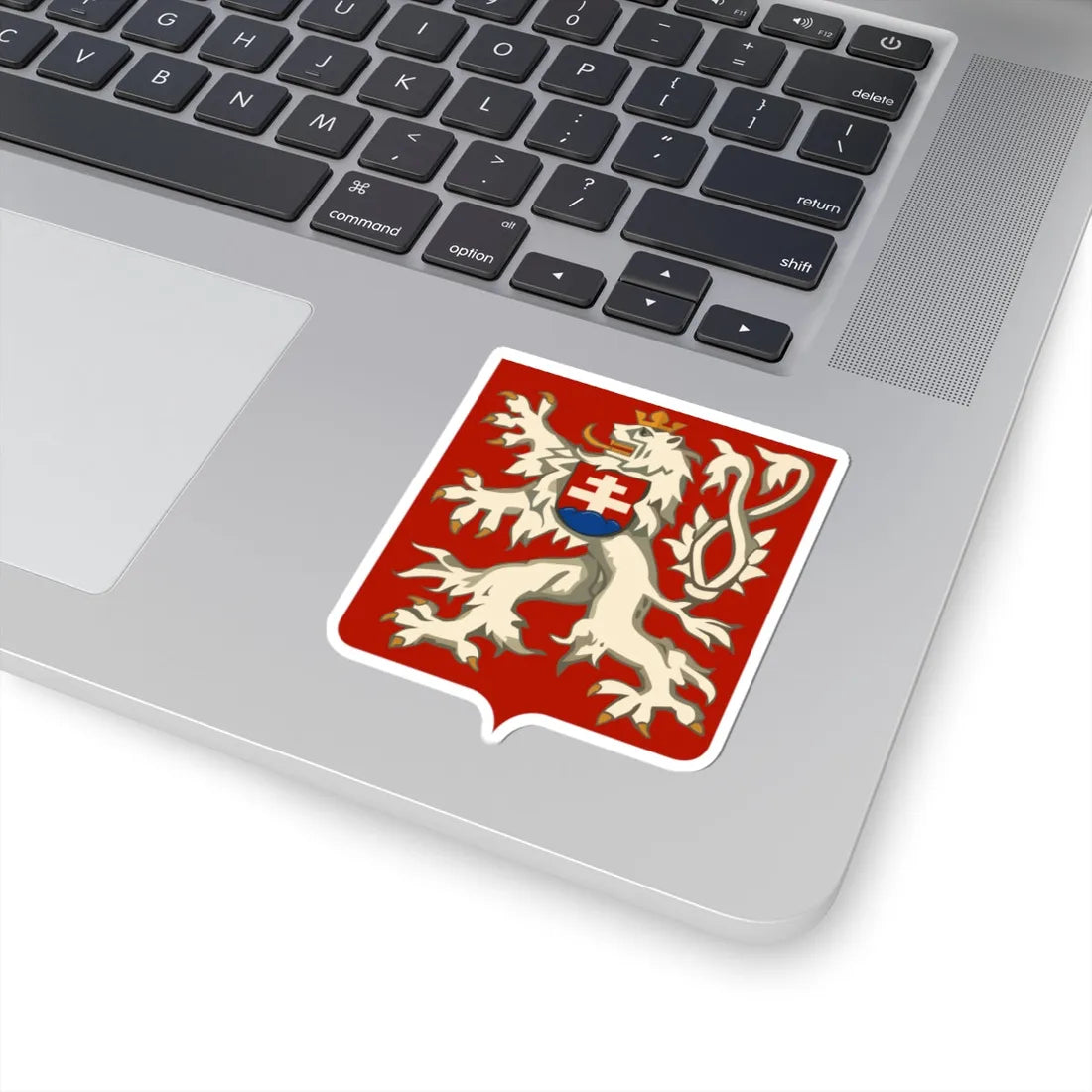 Lesser coat of arms of Czechoslovakia (Slovakia) (Coat of Arms) STICKER Vinyl Kiss-Cut Decal - The Sticker Space
